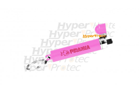 Spray anti agression porte-clef rechargeable - Rose