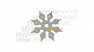 Shuriken étoile de ninja 8 pics métal - 11 cm