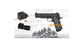 Pack BW 1911 CO2 culasse métal mobile +laser ou lampe +munitions