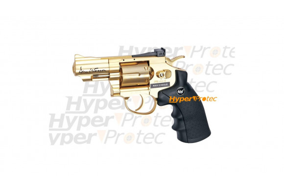 Revolver Dan Wesson Or Gold 2.5 pouces - billes acier 4.5 mm