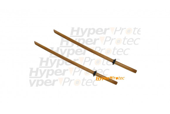 Paire de Bokken épées en bois Katana - 95 cm