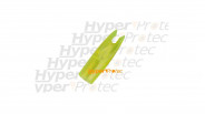 Encoche jaune fluo transparente pour flèche de fibre de verre