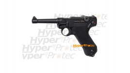 Réplique airsoft Luger P08 Blowback culasse métal au gaz