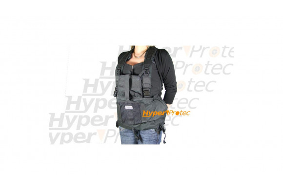 Gilet multi poche tactical noir Cybergun