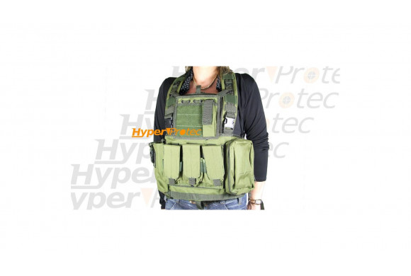 Gilet multi poche tactical vert Cybergun