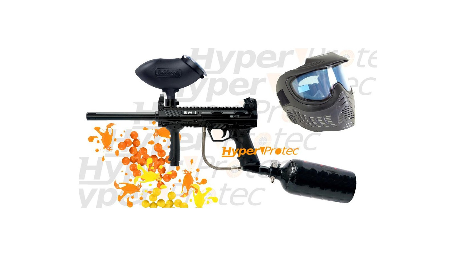lanceur paintball sw1 valken noir avec munitions