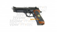 Beretta M92 Samouraï Edge Stars plaquettes genre bois