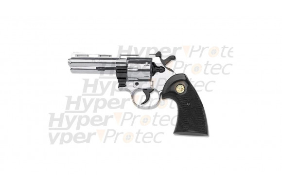 357 Python revolver alarme 9 mm chromé crosse noire