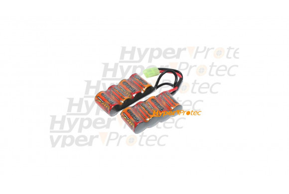 Batterie 1500 mAh 9.6V pour airsoft électrique type mini