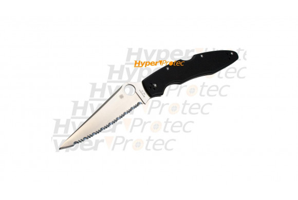 Couteau Spyderco Police 3 lame crantée - 25 cm