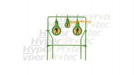 3 cibles en métal Zombie pour carabine à plombs