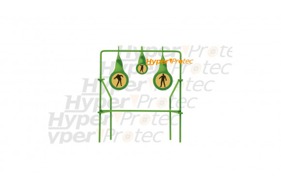3 cibles en métal Zombie pour carabine à plombs