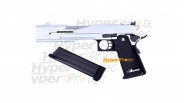 Hi Capa 7.0 type A chromé airsoft Silver Dragon GBB - 350 fps