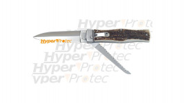 Couteau automatique Mikov Predator 2 pièces bois de cerf + étui