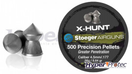 Plombs 4.5 mm grande pénétration - X-Hunt Stoeger