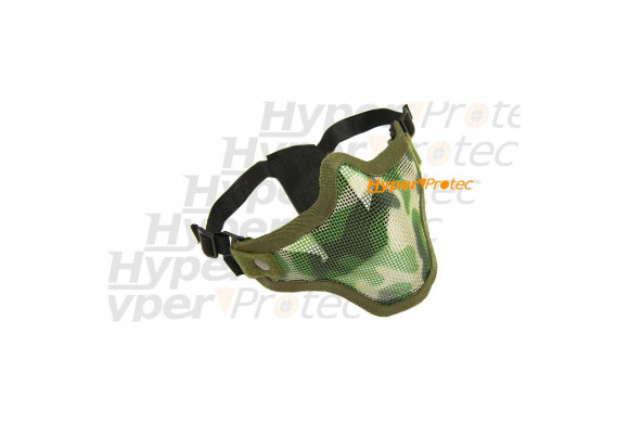 Stalker masque nez et bouche Camo Woodland avec grillage