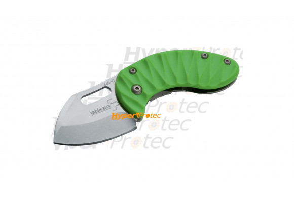 Tout petit couteau vert green Böker Plus Nano - David Curtiss