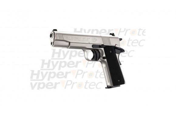 Colt Government 1911 A1 nickel - Pistolet à plombs 4.5mm