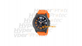 Montre Smith Wesson avec bracelet en silicone orange