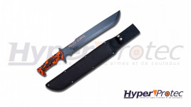 Machette Zombie Killer lame lisse 52 cm avec étu