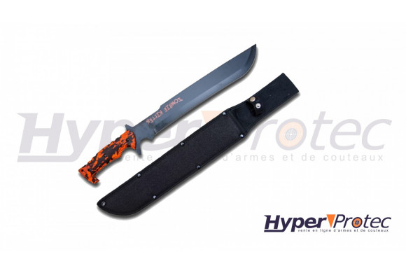 Machette Zombie Killer lame lisse 52 cm avec étu