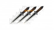 Trois couteaux de lancer Kit Rae Hellhawk - 25 cm