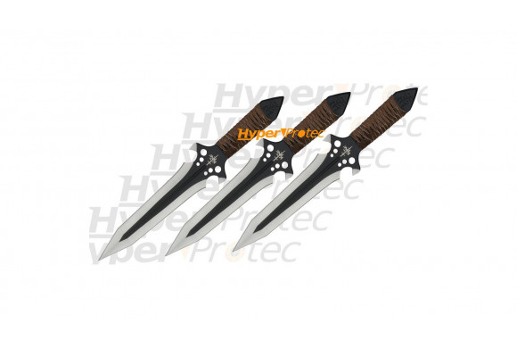 Trois couteaux de lancer Kit Rae Hellhawk - 25 cm