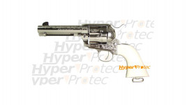 Colt 1873 Général Patton nickel crosse ivoirine 12 cm