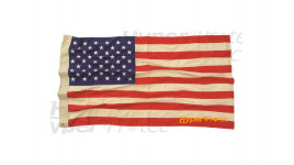 Drapeau américain US Vintage en tissus brodé 150x90cm