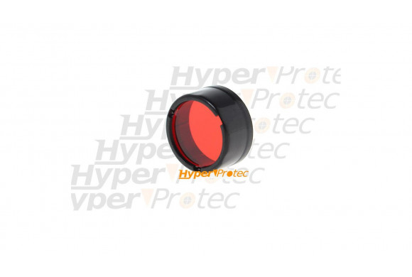 Filtre rouge Nitecore pour lampe de poche diamètre 25 mm