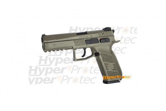 Pistolet CZ P-09 6mm TAN airsoft gaz GBB