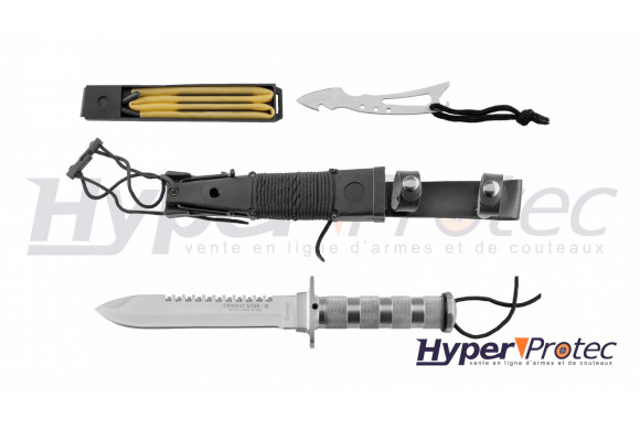 Couteau de survie Combat King II inox