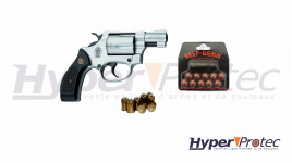 Pack Revolver Smith & Wesson 36 Chiefs Special nickel + self gom