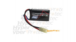 Batterie airsoft Li-Po 7.4V 1000mAh