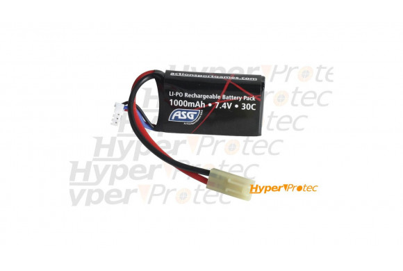 Batterie airsoft Li-Po 7.4V 1000mAh