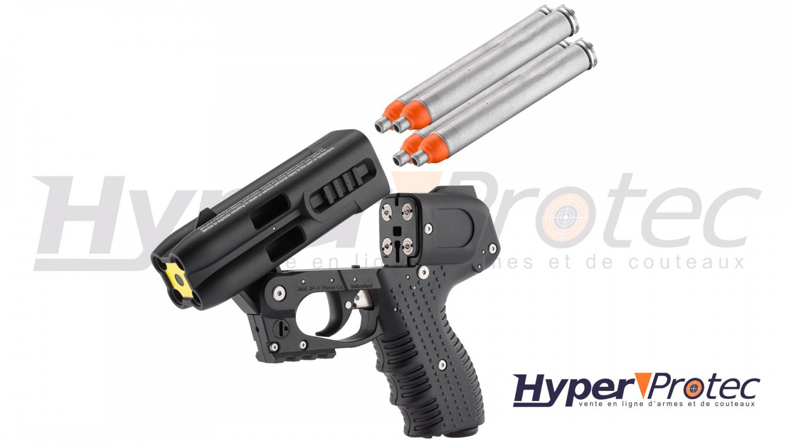 Pistolet de défense Piexon JPX4 avec visée laser pro