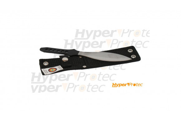 Couteau de lancer Herbertz noir et inox - 21.5cm