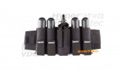 Harnais pour 4 pots et une bouteille paintball SWAP noir