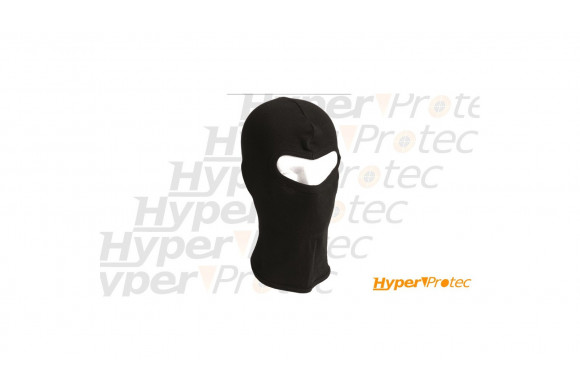 Cagoule Hood ouverte fine nervurée noire