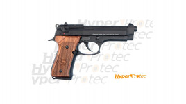 Pistolet alarme Chiappa 92 avec plaquettes bois grip