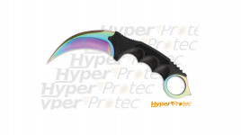 Couteau Karambit Honshu lame rainbow arc en ciel