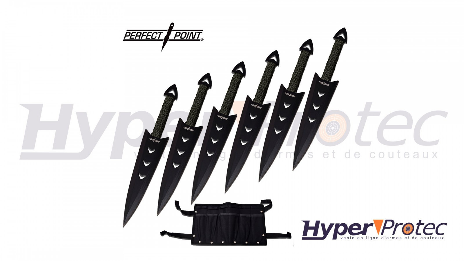 Set de 6 couteaux de lancer avec étui port cuisse