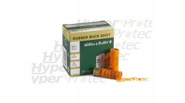 25 cartouches de défense Sellier & Bellot Rubber Buck Shot calibre 12