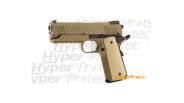 Réplique airsoft pistolet M1911 Desert Warrior hi-capa 4.3 TAN