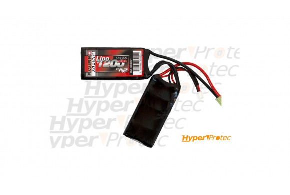 Batterie répliques airsoft Lipo 7.4V 1200mAh