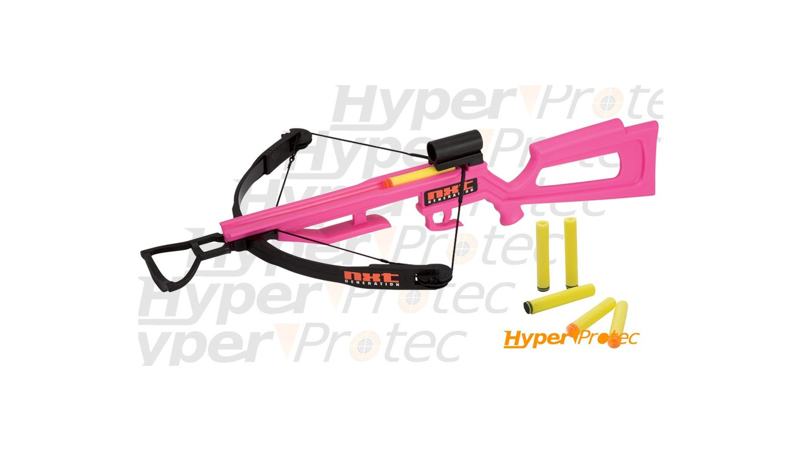 Arbalète crossbow NXTGEN rose + 6 fléchettes en mousse