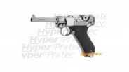 Pistolet airsoft WE P08 agrenté Gaz GBB - cal 6mm bbs