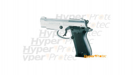 Pistolet à blanc Bruni Mod 84 chromé culasse nickel - cal 9mm
