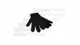 Gants noirs extensibles - taille moyenne 6 à 8