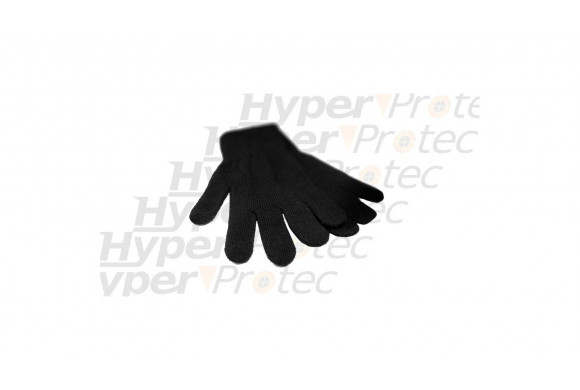 Gants noirs extensibles - taille moyenne 6 à 8